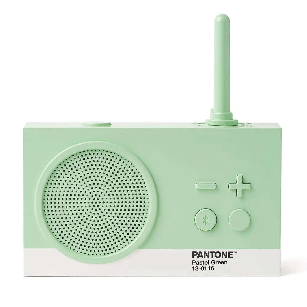 Lexon GIFT Set PANTONE - Includes Mino+ Mini Speaker, Flip Classic Clock, Mina M Lamp, Thykho 3  Speaker - Green - Koala Audio