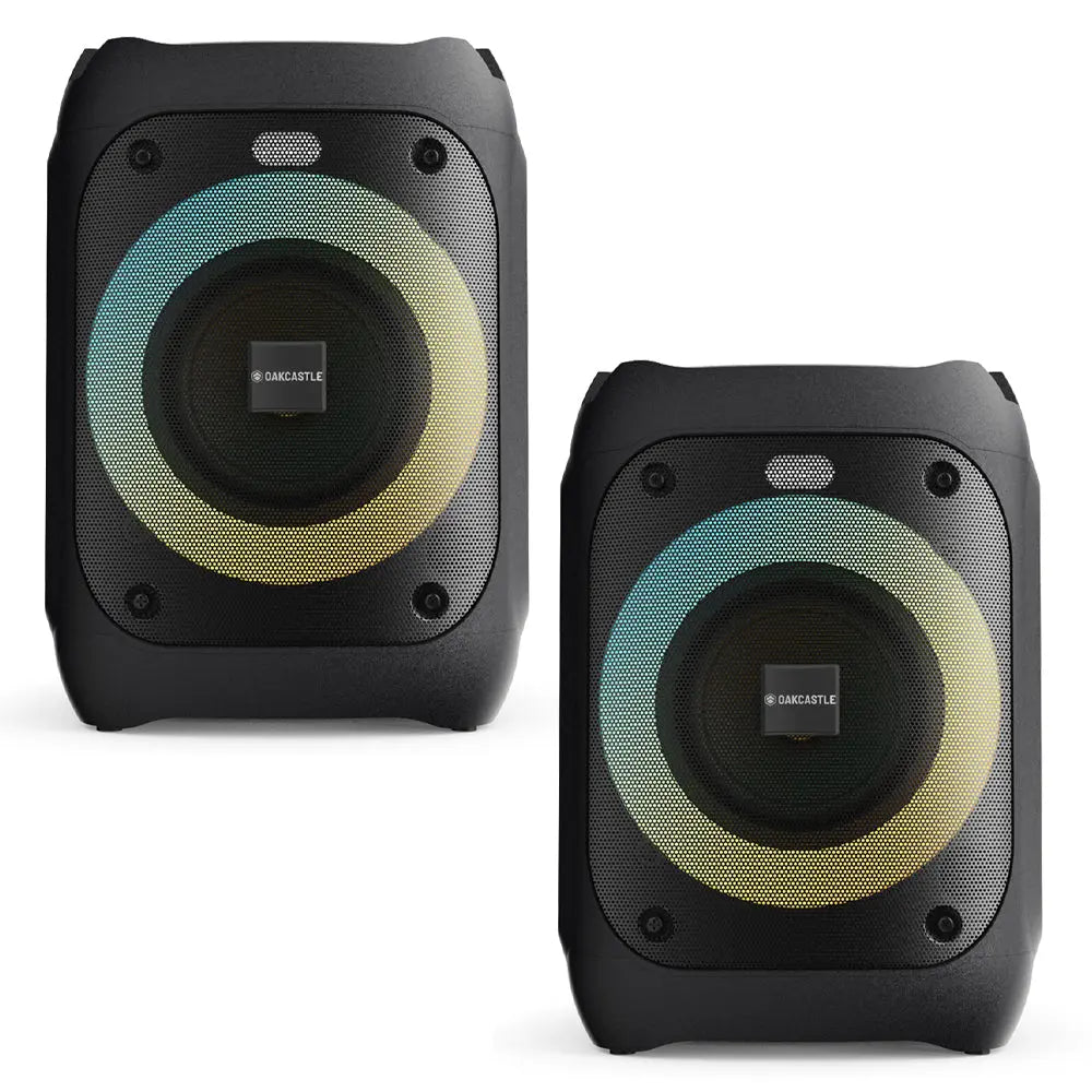 Majority PS100 - Bundled Party Speaker 40w Bluetooth Karaoke-DJ-Party-PA System - Black Majority