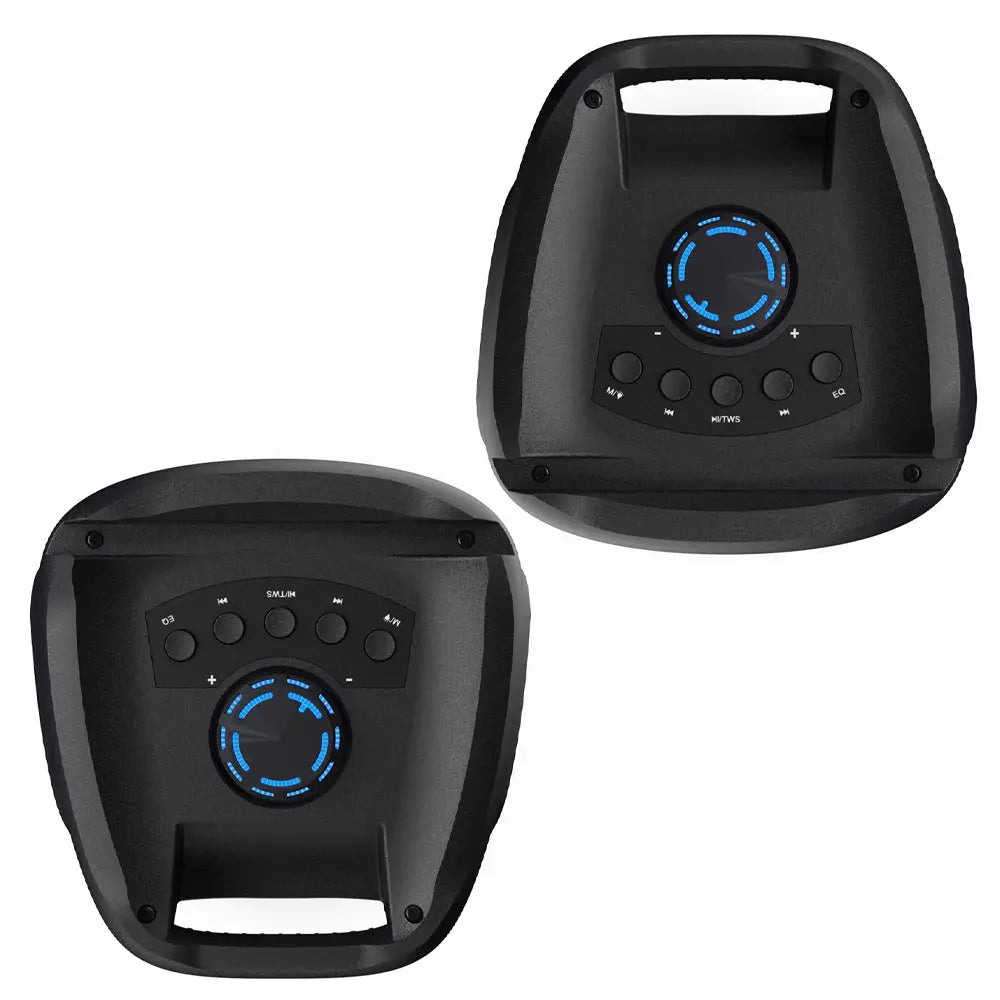 Majority PS100 - Bundled Party Speaker 40w Bluetooth Karaoke-DJ-Party-PA System - Black Majority