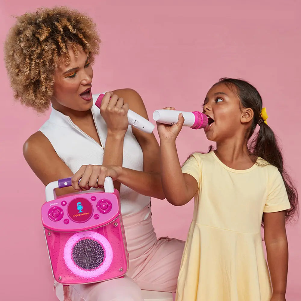 Singing Machine Mini Sparkle Bluetooth Karaoke Speaker - Pink - Koala Audio