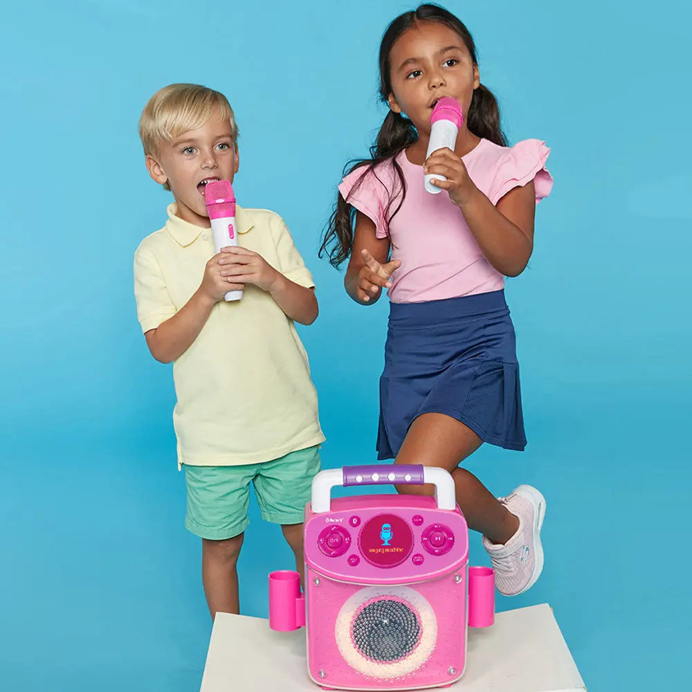Singing Machine Mini Sparkle Bluetooth Karaoke Speaker - Pink - Koala Audio