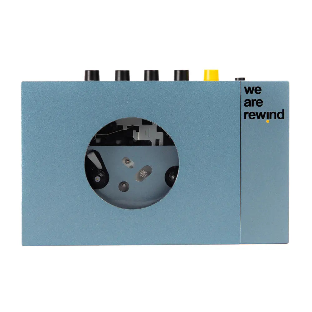 We Are Rewind Portable Cassette Player & Recorder - Kurt, Blue We Are Rewind