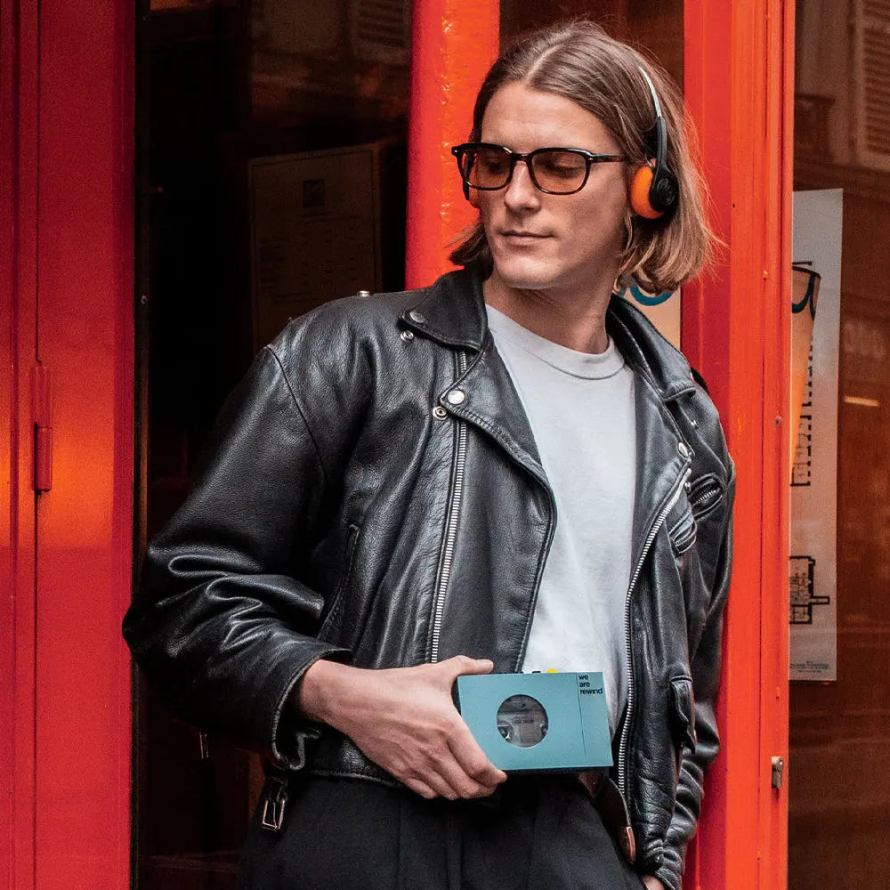 We Are Rewind Portable Cassette Player & Recorder - Kurt, Blue We Are Rewind