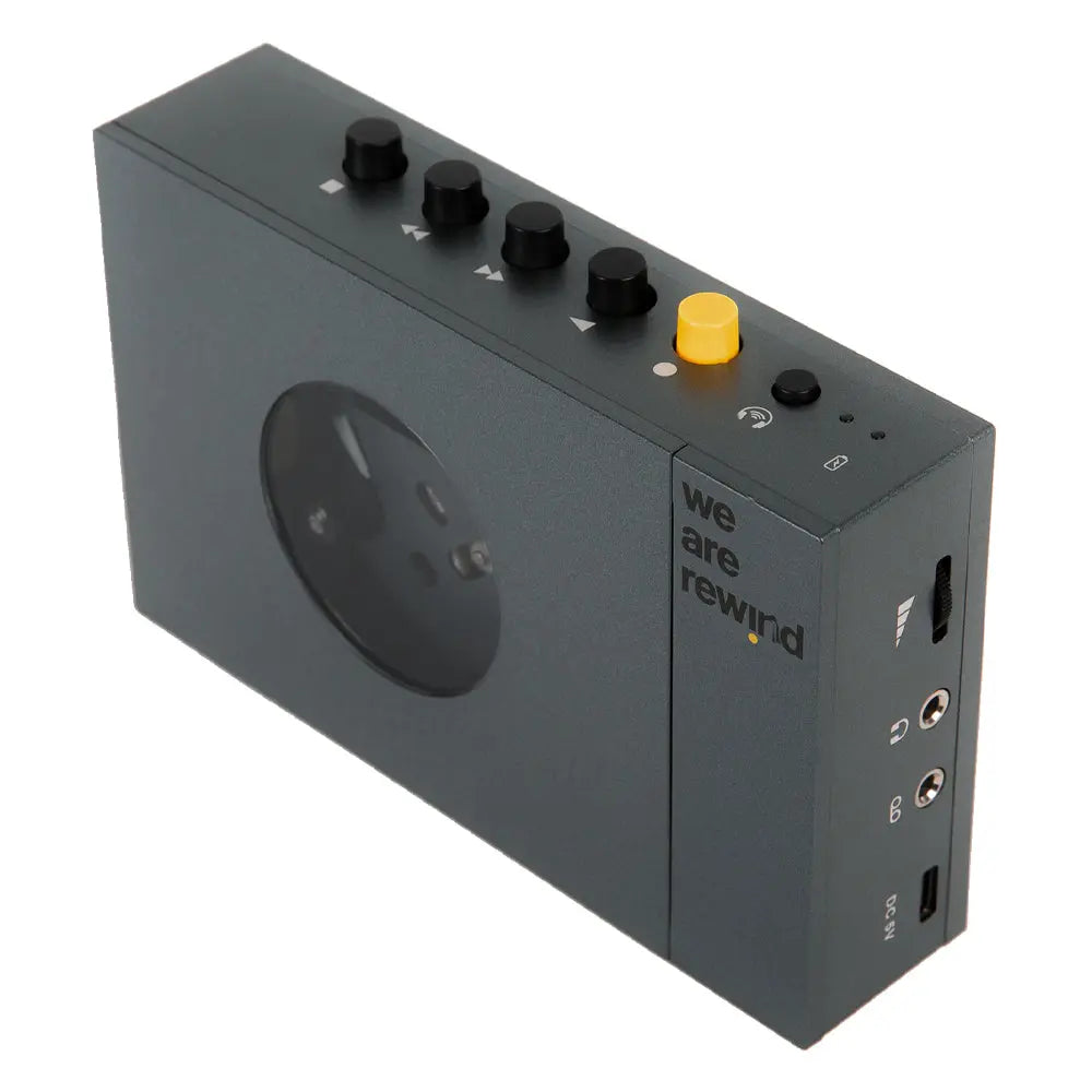 We Are Rewind Portable Cassette Player & Recorder - Keith, Grey We Are Rewind