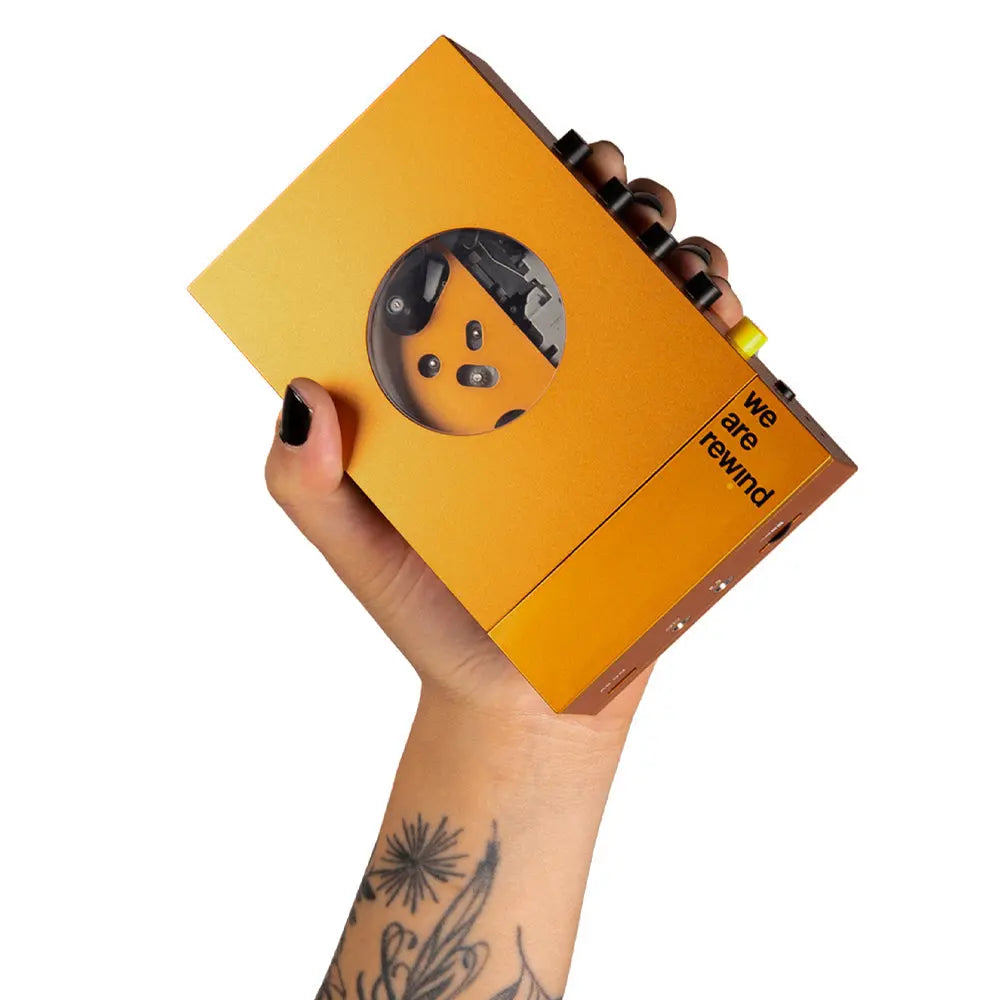 We Are Rewind Portable Cassette Player & Recorder - Serge, Orange We Are Rewind