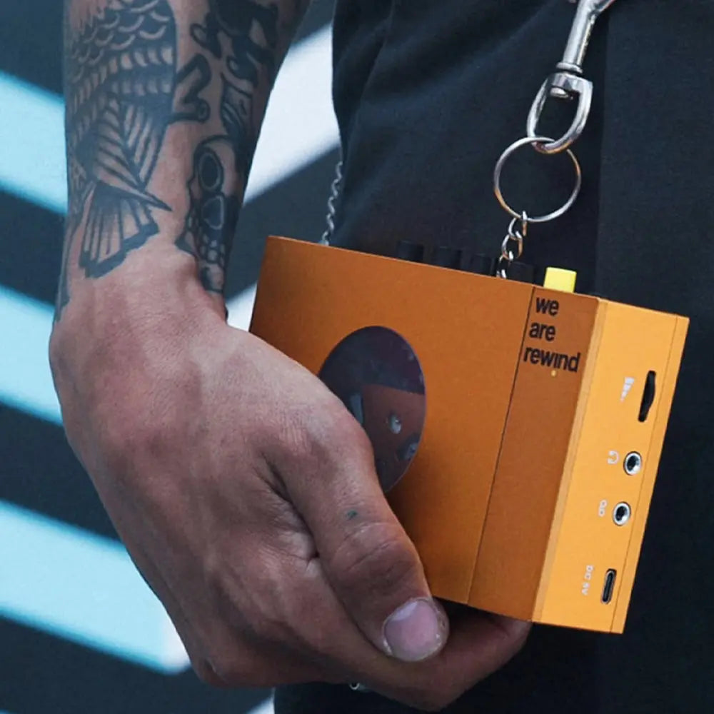 We Are Rewind Portable Cassette Player & Recorder - Serge, Orange We Are Rewind