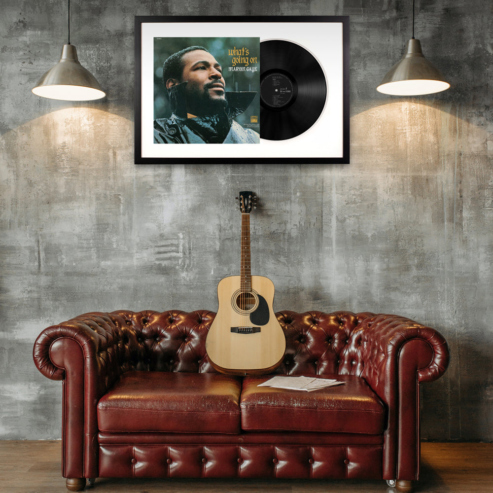 Framed Marvin Gaye What&#39;s Going On - Vinyl Album Art