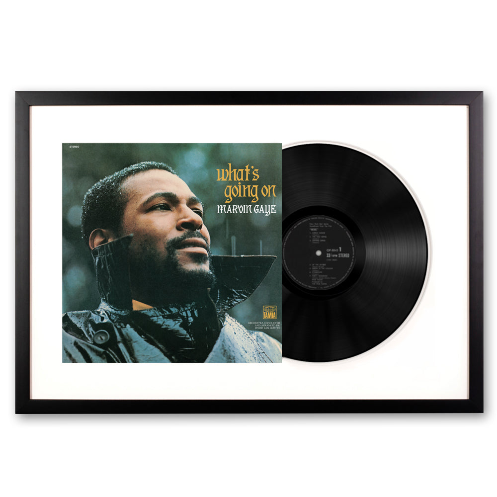 Framed Marvin Gaye What&#39;s Going On - Vinyl Album Art