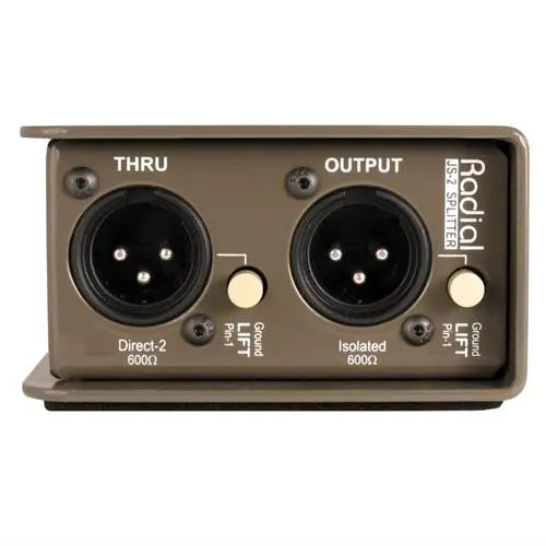 Radial JS2 - Mic splitter, passive with 1-input, 2-direct outs &amp; 1 Jensen isolated output