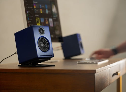 Audioengine 2+ Wireless Desktop Speakers - Blue