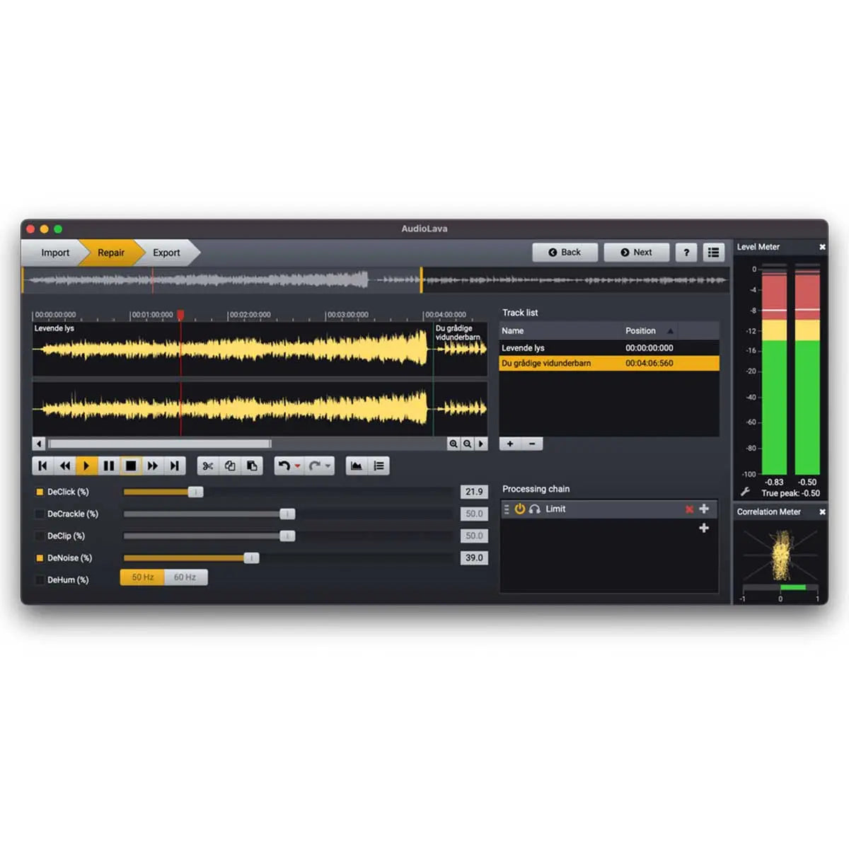 Acon AudioLava 2 Audio restoring and recording (Serial Nr + Download) ACON Digital