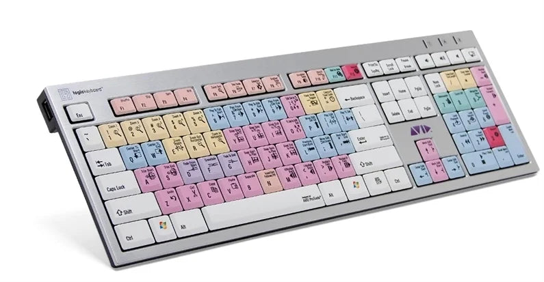 Logickeyboard Pro Tools – PC Slim Line Keyboard