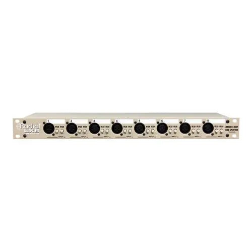 Radial LX8-J 8 channel balanced line level splitter with Jensen transformers