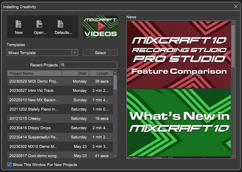 Mixcraft 10 Recording Studio