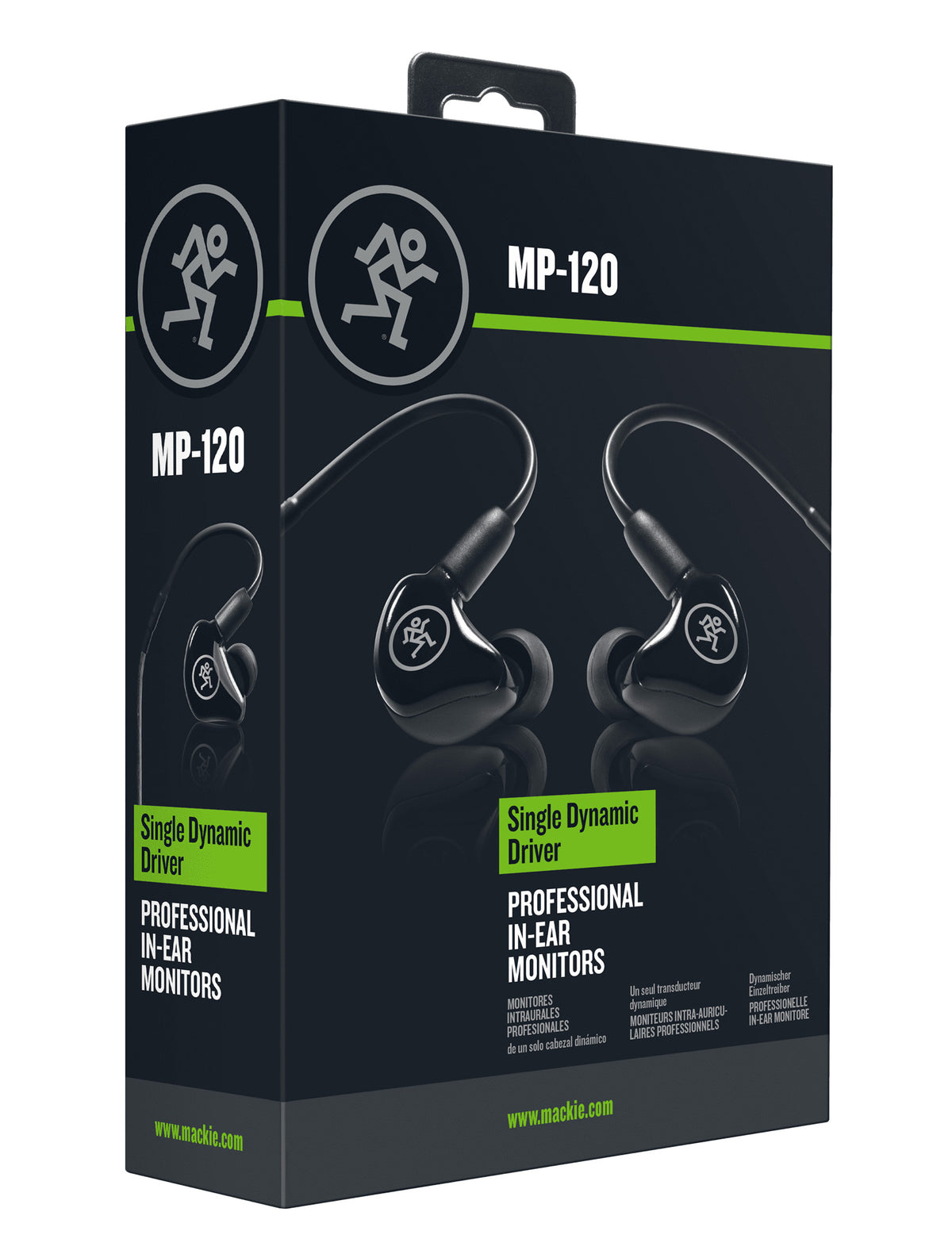 Mackie MP-120 Single Dynamic Driver Professional In-Ear Monitor Headphones