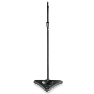 AtlasIED Professional Mic Stand Straight with triangle base. 965mm-1702mm extension. Black AtlasIED