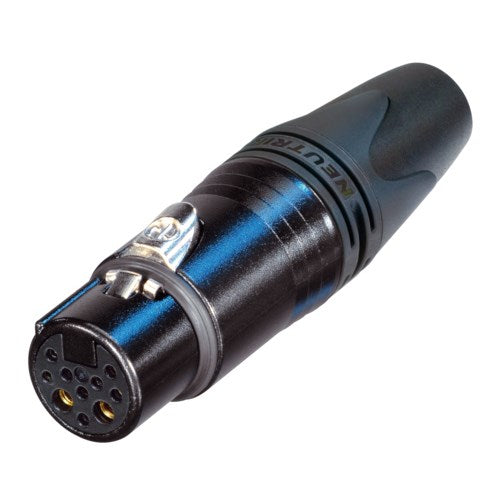 Neutrik NC10FXX-14-B 10-Pin Female XLR Cable Connector (XX-Series, Black)