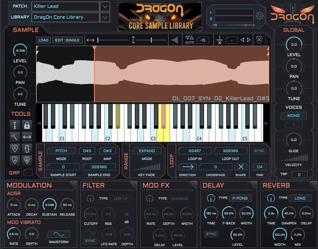 DragOn Sampler + Disturbia Horror Sound Library Halloween Bundle