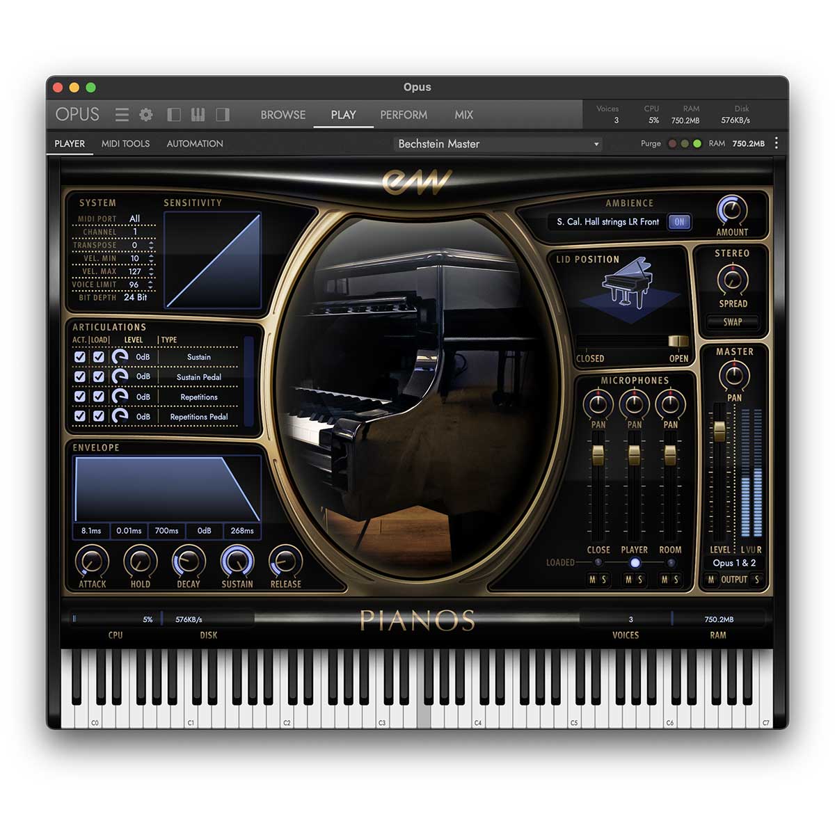 EastWest Quantum Leap Pianos Bechstein Platinum (Digital Download)