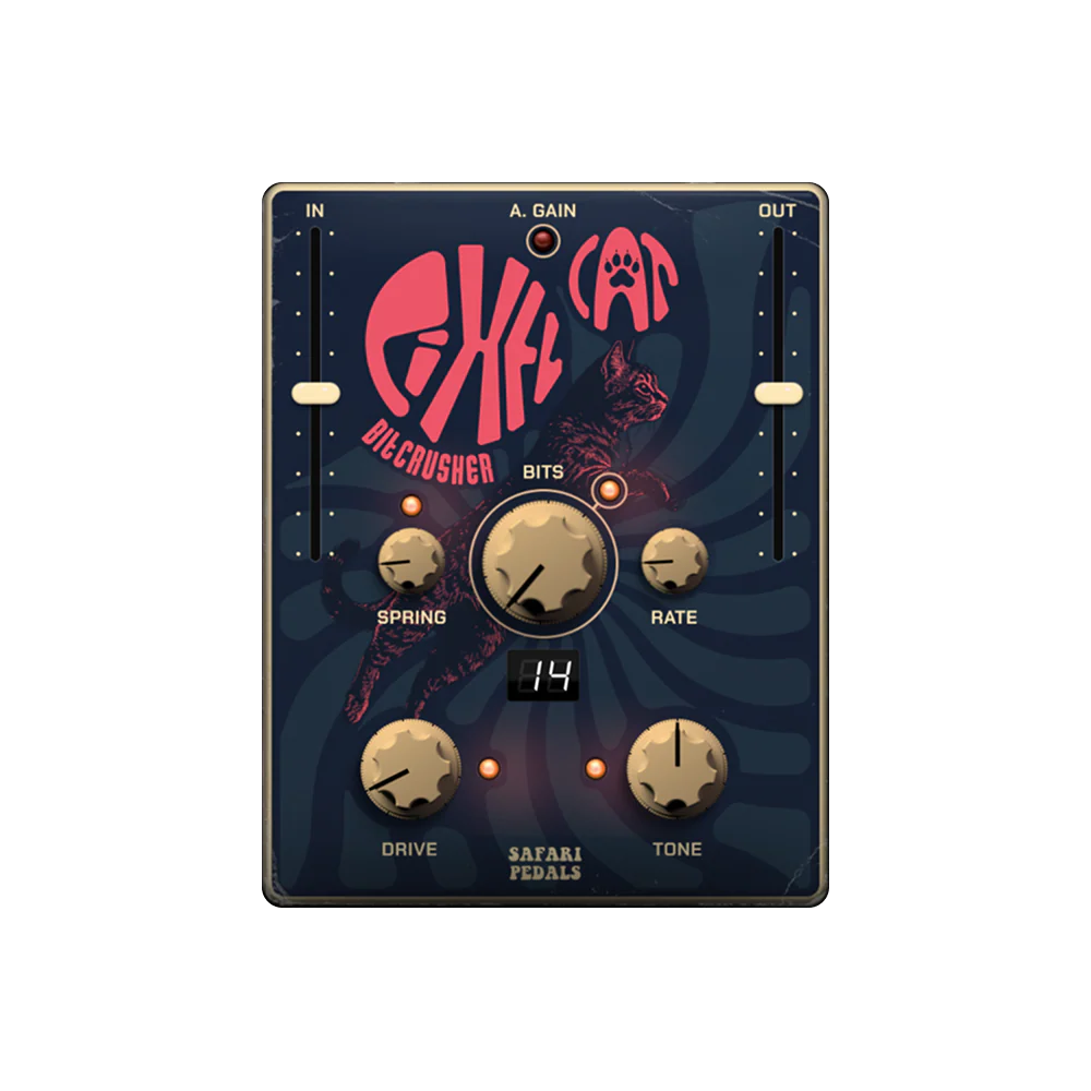 Safari Audio Pixel Cat BitCrusher with Spring Reverb