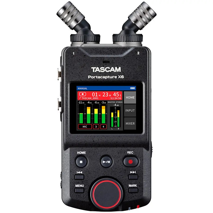 TASCAM Portacapture X6 6-Channel 32-Bit Float Portable Audio Field Recorder TASCAM