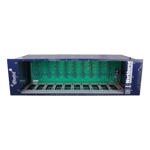 Radial POWERHOUSE 10 slot power-rack, 19" 3RU, 1600 mA power supply