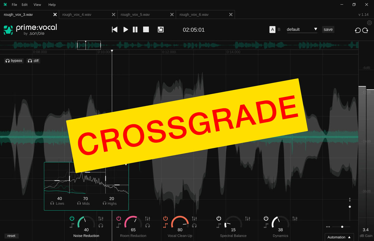 Sonible prime:vocal CROSSGRADE (Digital Download) Sonible