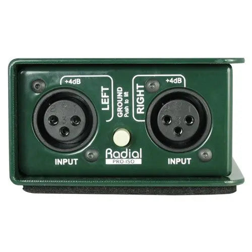 Radial Pro-ISO Passive stereo +4dB balanced to -10dB converter with RCA Radial Engineering