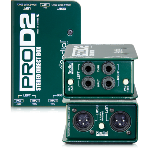 Radial Engineering PROD2 Passive 2 channel DI, compact design with 2 Radial transformers