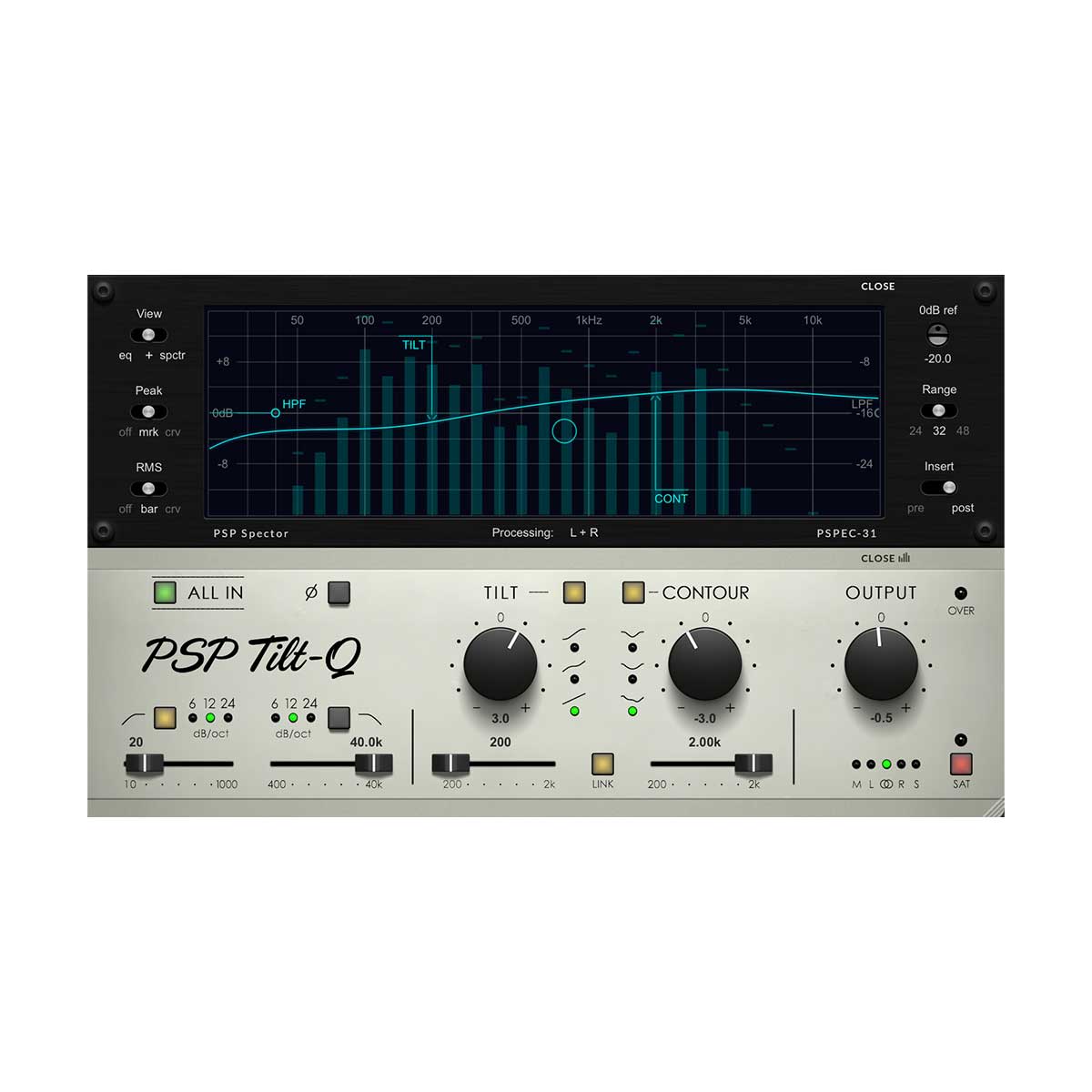 PSP Tilt-Q Tilt and Contour EQ Plug-In (Digital Download)