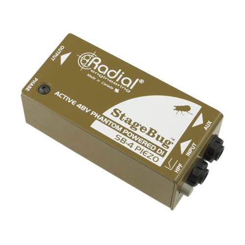 Radial SB-4 Compact active DI for piezo pickups, low-cut filter, 48V phantom