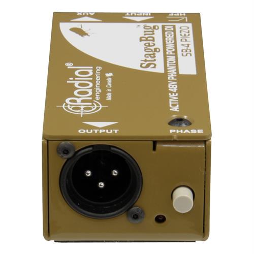 Radial SB-4 Compact active DI for piezo pickups, low-cut filter, 48V phantom