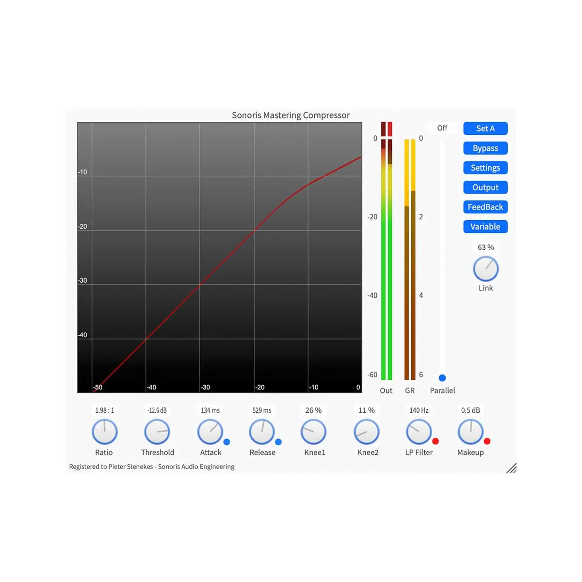 Sonoris Mastering Compressor Plugin (Digital Download) Sonoris