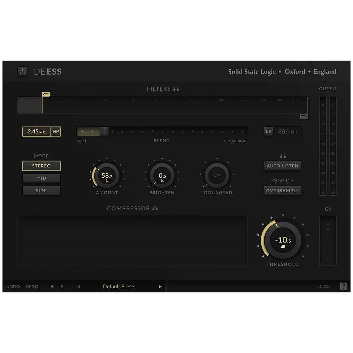 SSL DeEss Plug-In (Serial Nr + Download) Solid State Logic