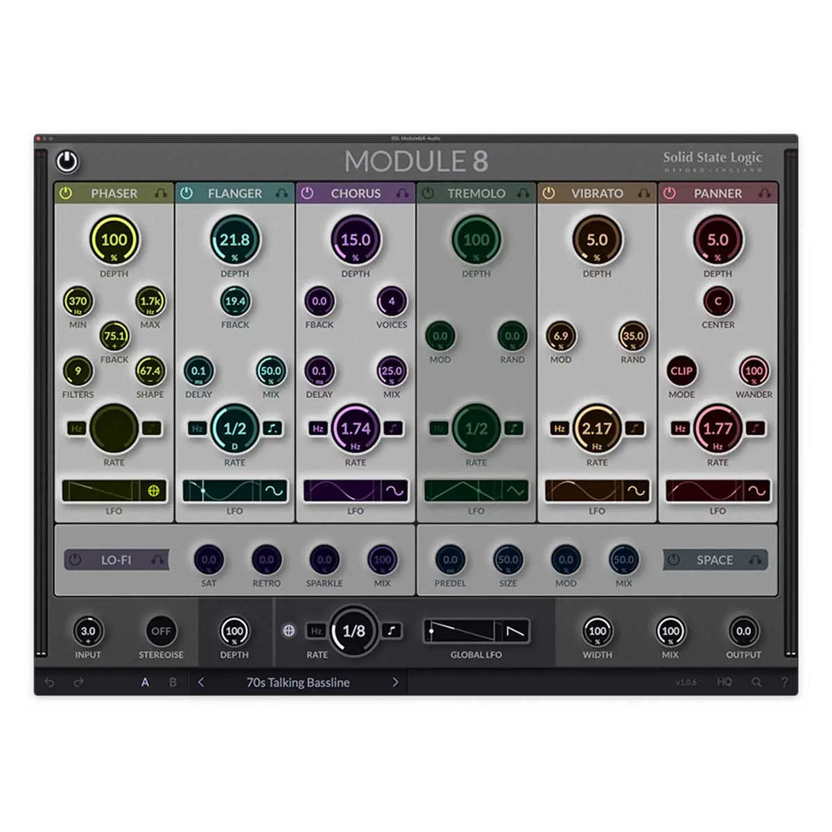 SSL Module8 Modulation Effects Rack Plug-In (Serial Nr + Download)