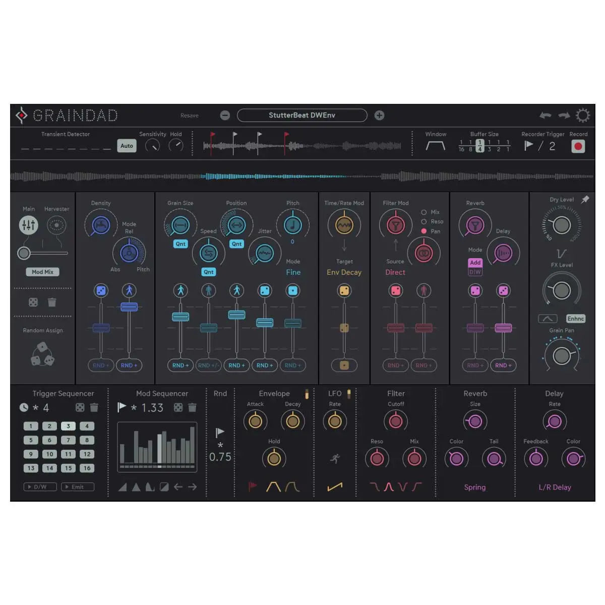 Sugar Bytes Graindad Realtime Granular FX (Digital Download) SugarBytes