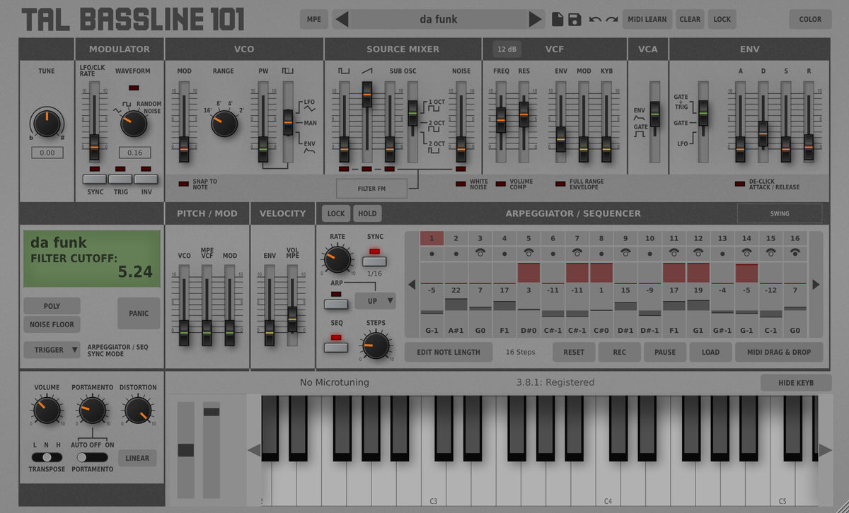 TAL BassLine-101 — TAL