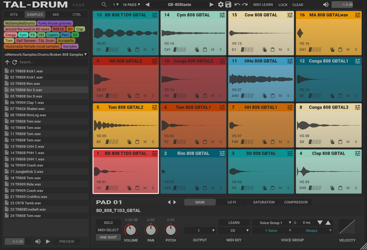 TAL-DRUM — TAL