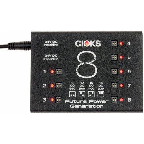 CIOKS 8 (expanderkit)*8 outlet in 8 isolated DC, 5v USB and 24V DC AUX OUT with 2A Max