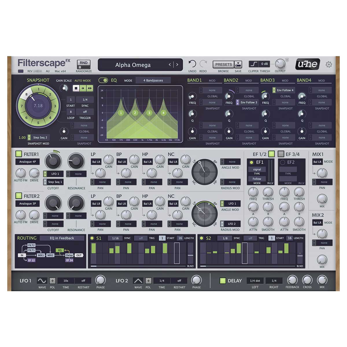 u-He Filterscape 1.5 Morphing EQ Plug-In (Serial nr  + Download)