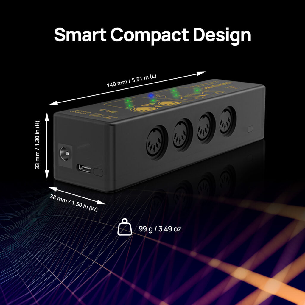 CME Pro U4MIDI WC Hybrid MIDI Interface with optional Bluetooth MIDI via WIDI Core