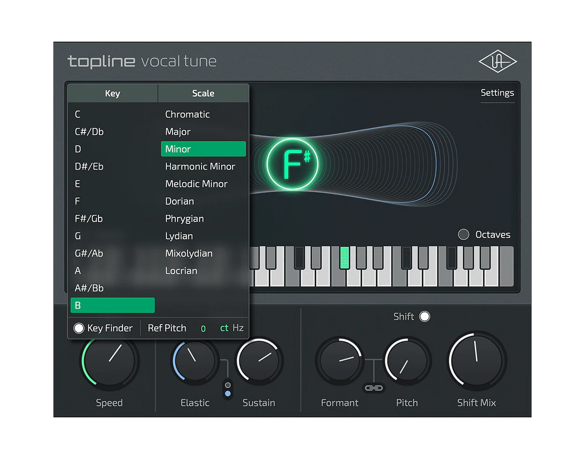 UAD Topline Vocal Tune Native Pitch Correction & Vocal Effects (Digital Download)