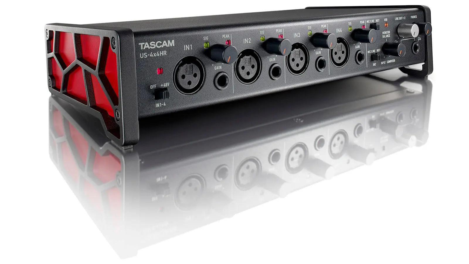 Tascam US-4x4HR 4-IN/4-OUT High-Resolution USB Audio/MIDI Interface TASCAM