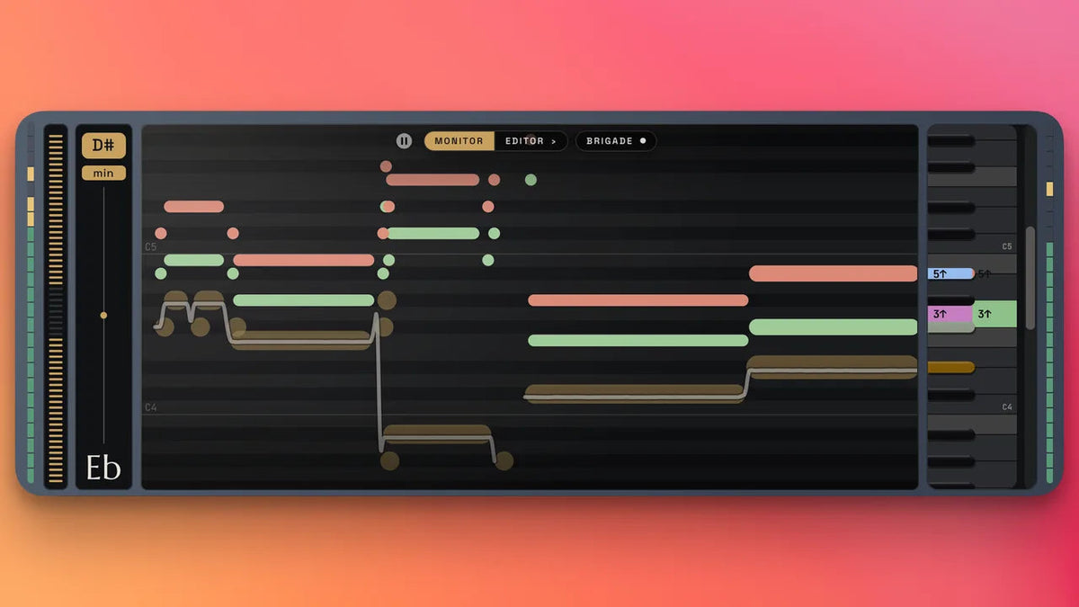Voicemax harmony voices with interval, pan and level controls
