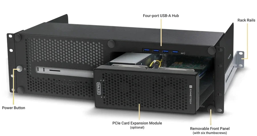 Sonnet xMac Studio/Echo II DV with 2-slot Echo II DV PCIe Card Expansion Module