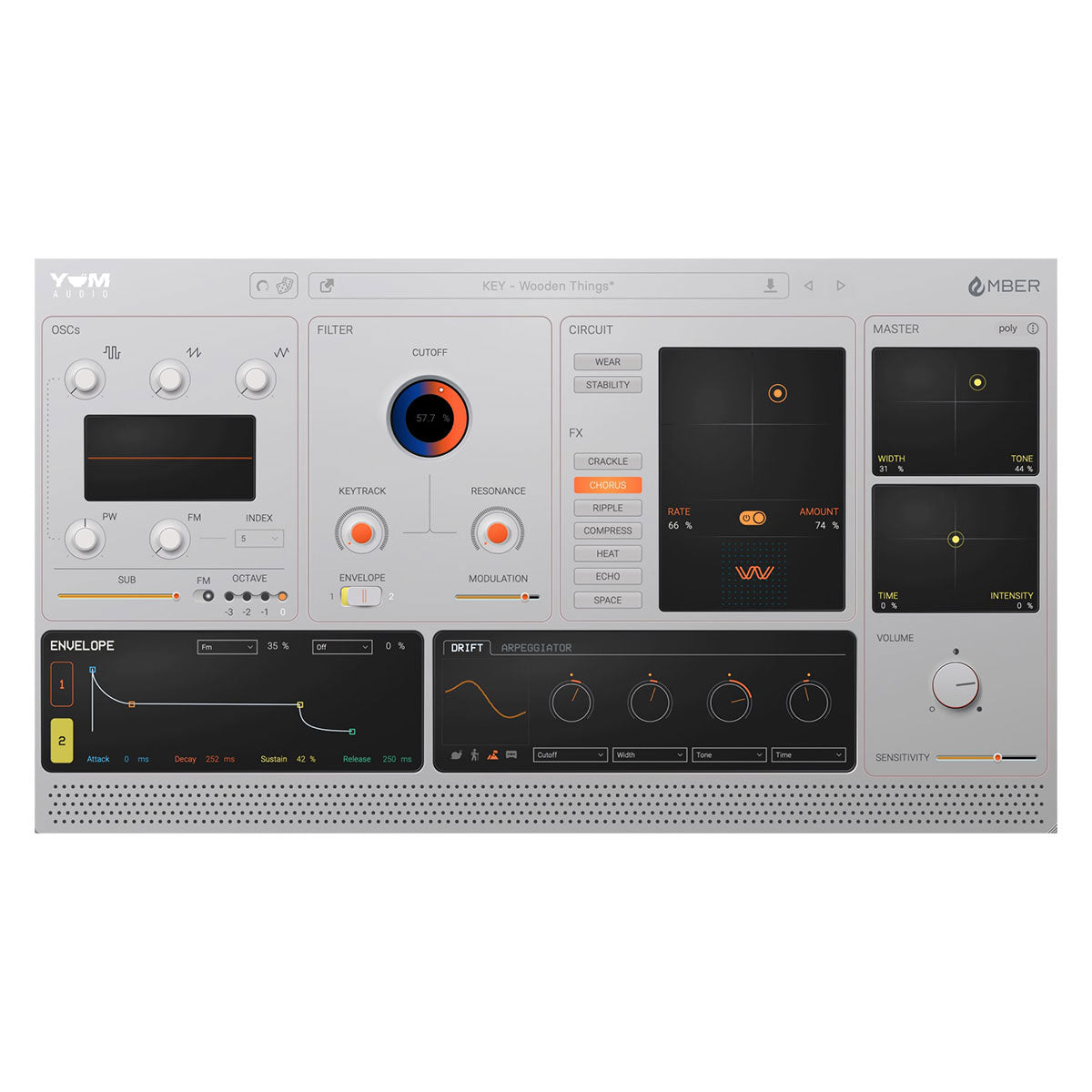 Yum Audio Ember Vibe-driven Analog Style Synth Plug-In