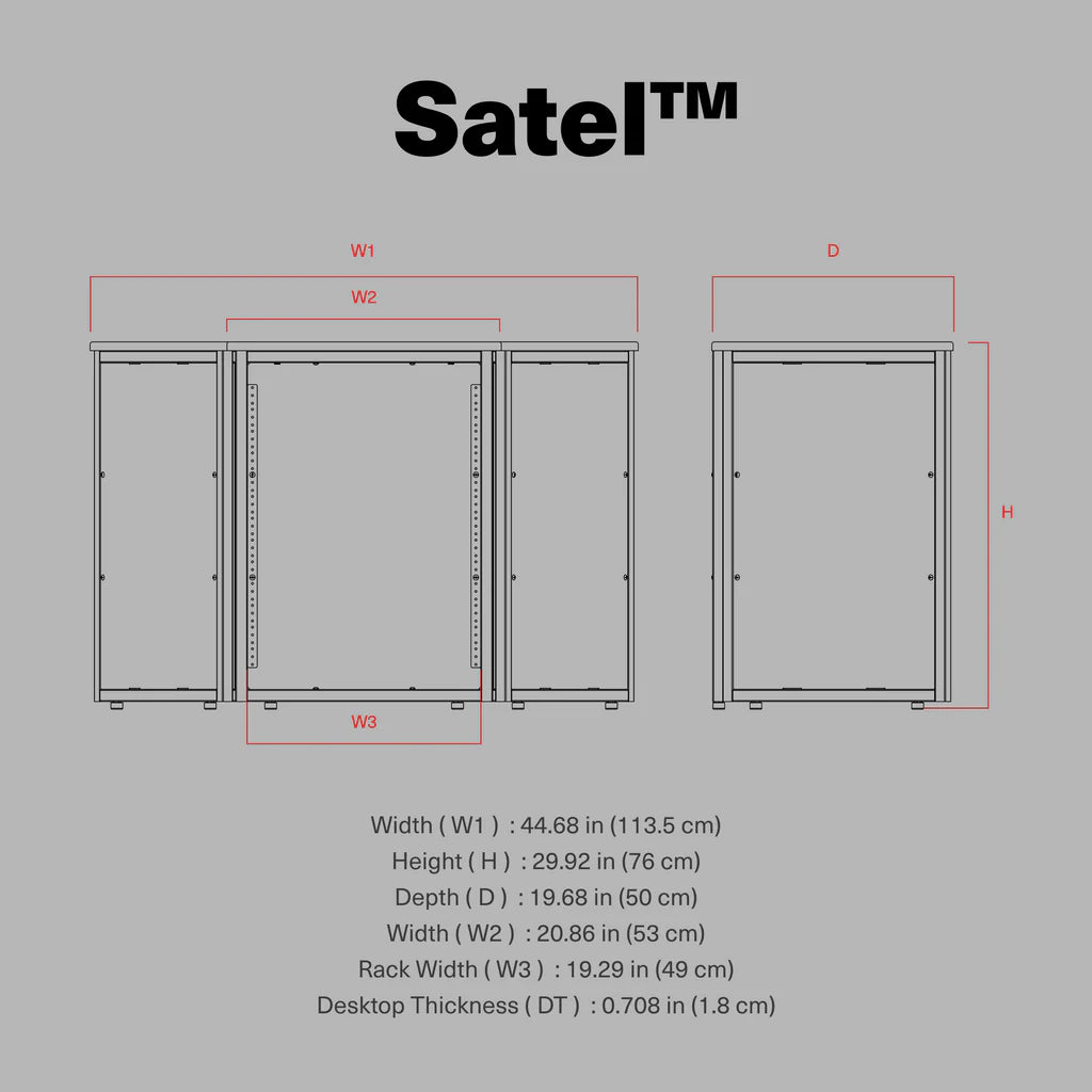 Wavebone Satel 13U Studio Rack