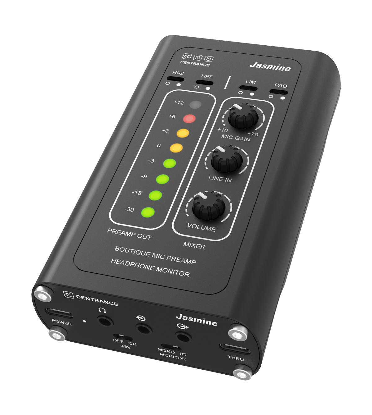 Centrance Jasmine Boutique Mic Preamp with Limiter and Headphone Amp - Koala Audio