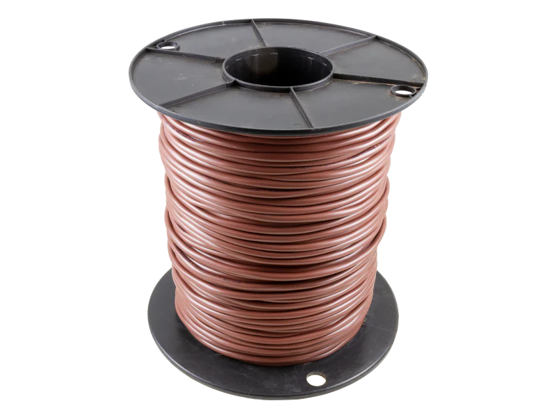 Australian Monitor AM15200DIB Speaker Cable - Double Insulated 200m roll, 2 x 1.5mm², Meter Marked, Brown - Koala Audio