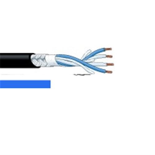 Canare L-4E5C Starquad narrow profile Microphone Cable (100m Roll) - Blue